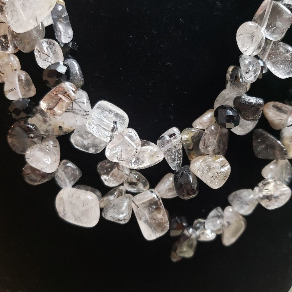 Stone Layered Handmade Necklace - Picture 3 of 5